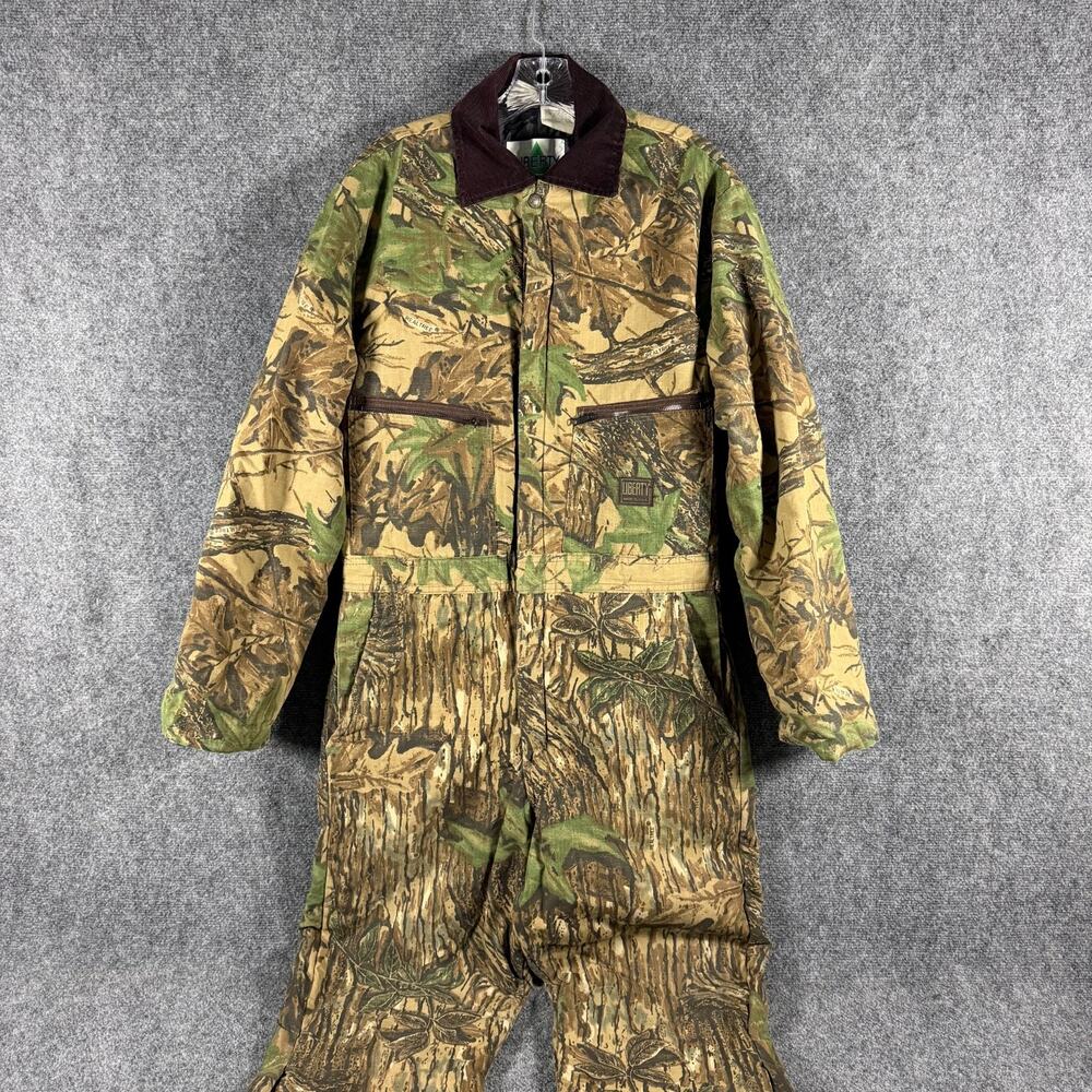 Vintage Liberty Realtree Camo Coveralls Mens M 38-40 USA Made Insulated Hunting